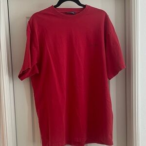 Balenciaga Red Short Sleeve Tee